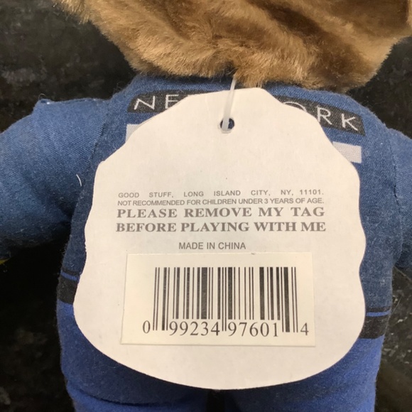 Good Stuff New York Policeman Bear 8.5" - Picture 6 of 6